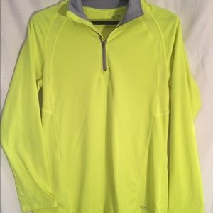 Champion florescent green/yellow pullover. Size S